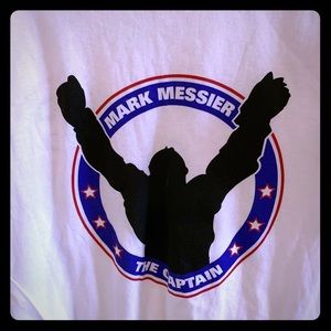 Vintage Hockey Mark Messier Rangers Captain Shirt